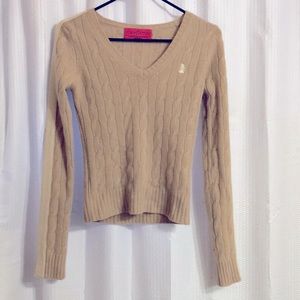 Juicy Couture cashmere cable knit sweater